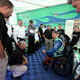 Image for article titled Meet The Amazing Wounded Warrior With A Race Car Connected To His Body